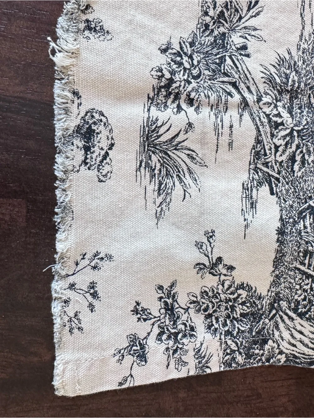 WAVERLY | Garden Room French Toile Country Life 4 Piece Curtain Set or Fabric